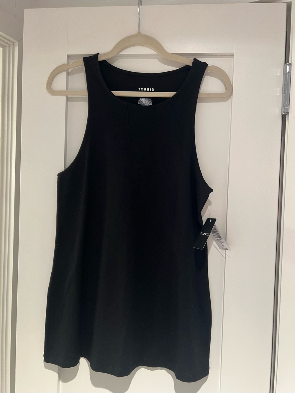 Torrid Black Sleeveless Tank Top Mesh V-Neck